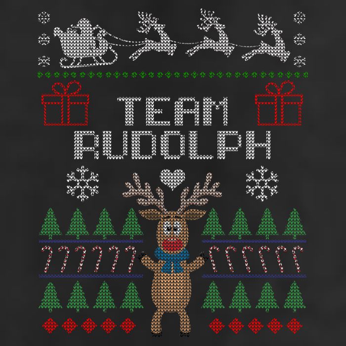 Team Rudolph Ugly Christmas Golf Towel