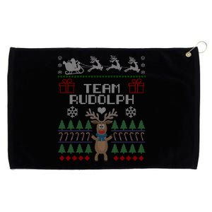 Team Rudolph Ugly Christmas Grommeted Golf Towel