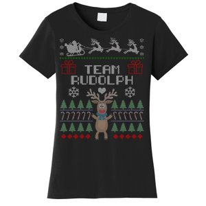 Team Rudolph Ugly Christmas Women's T-Shirt