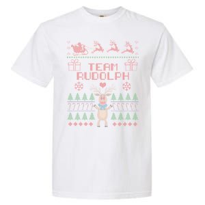 Team Rudolph Ugly Christmas Garment-Dyed Heavyweight T-Shirt