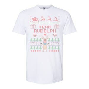 Team Rudolph Ugly Christmas Softstyle CVC T-Shirt