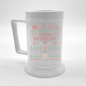 Team Rudolph Ugly Christmas Beer Stein