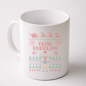 Team Rudolph Ugly Christmas Coffee Mug