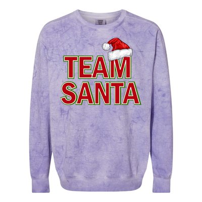 Team Santa Logo Colorblast Crewneck Sweatshirt