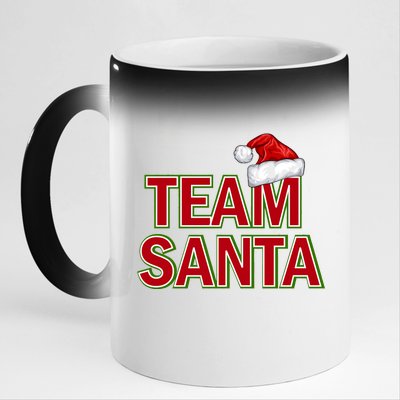 Team Santa Logo 11oz Black Color Changing Mug