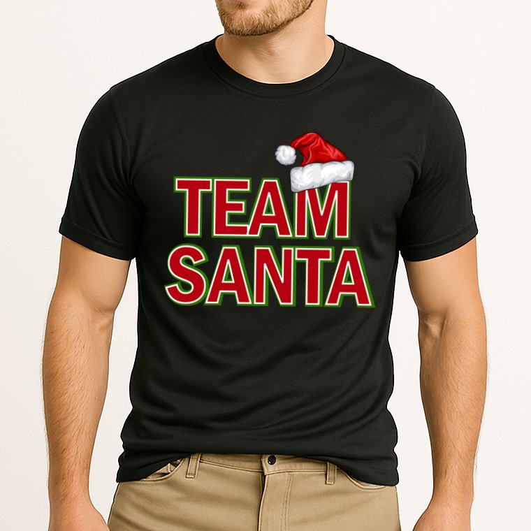 Team Santa Logo Cooling Performance Crew T-Shirt