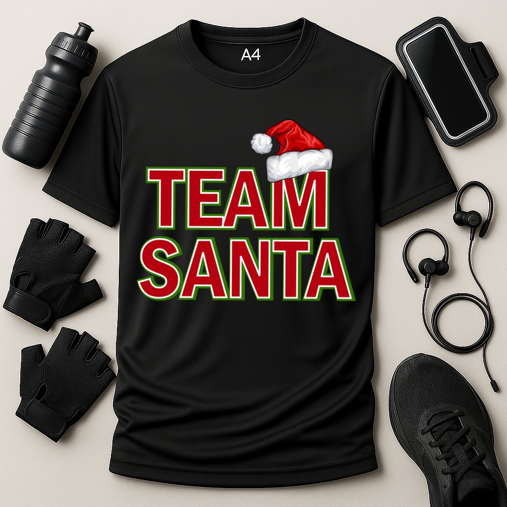 Team Santa Logo Cooling Performance Crew T-Shirt