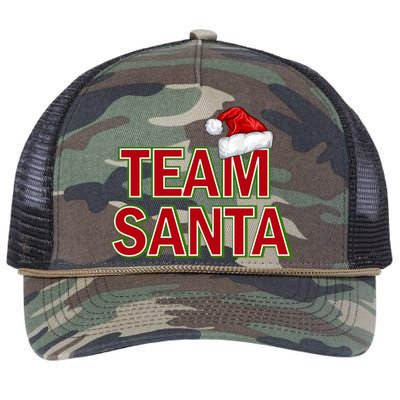 Team Santa Logo Retro Rope Trucker Hat Cap