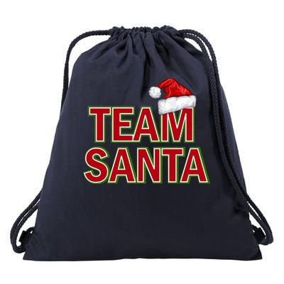 Team Santa Logo Drawstring Bag