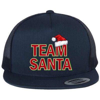 Team Santa Logo Flat Bill Trucker Hat