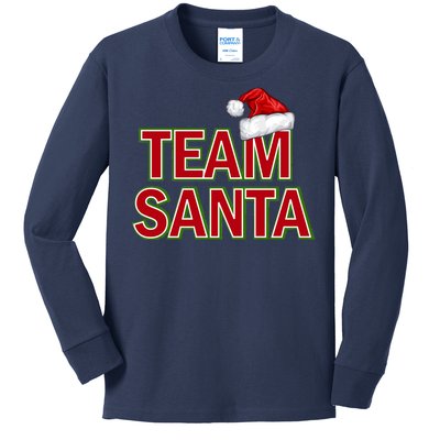 Team Santa Logo Kids Long Sleeve Shirt