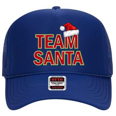 Team Santa Logo High Crown Mesh Back Trucker Hat