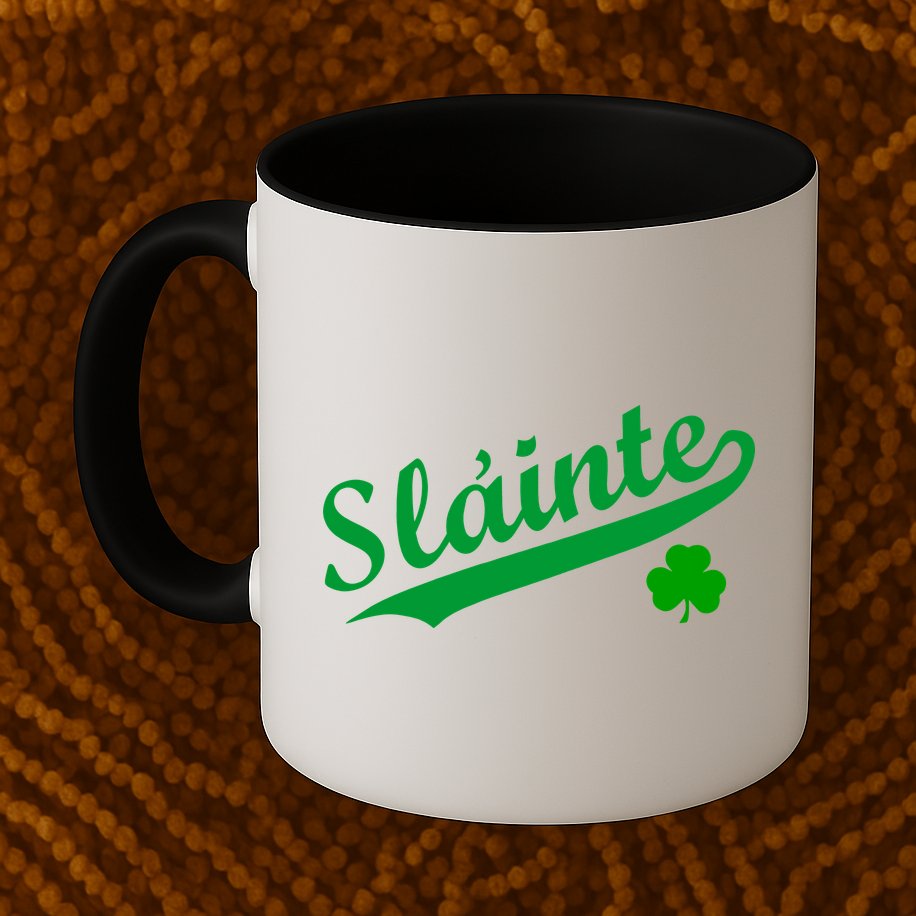 Team Slainte Irish Clover St. Patrick's Day Mug