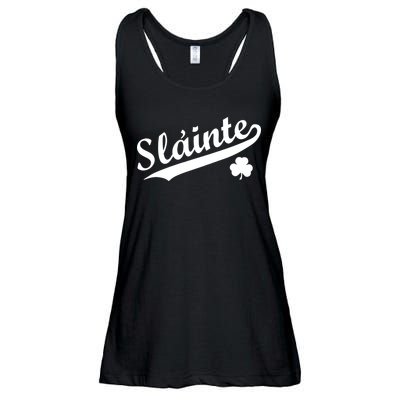 Team Slainte Irish Clover St. Patrick's Day Ladies Essential Flowy Tank