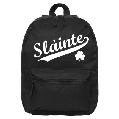Team Slainte Irish Clover St. Patrick's Day 16 in Basic Backpack