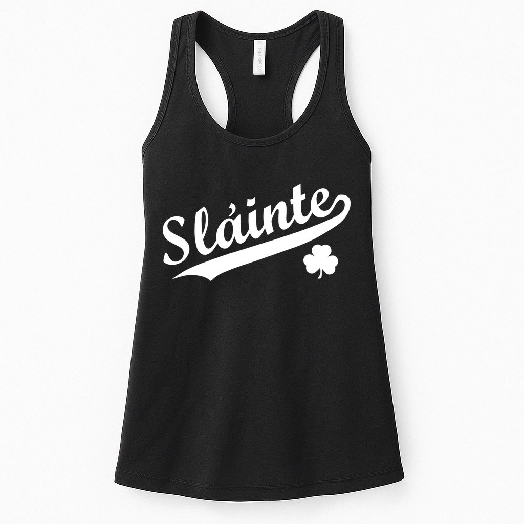 Team Slainte Irish Clover St. Patrick's Day Womens Tank Top