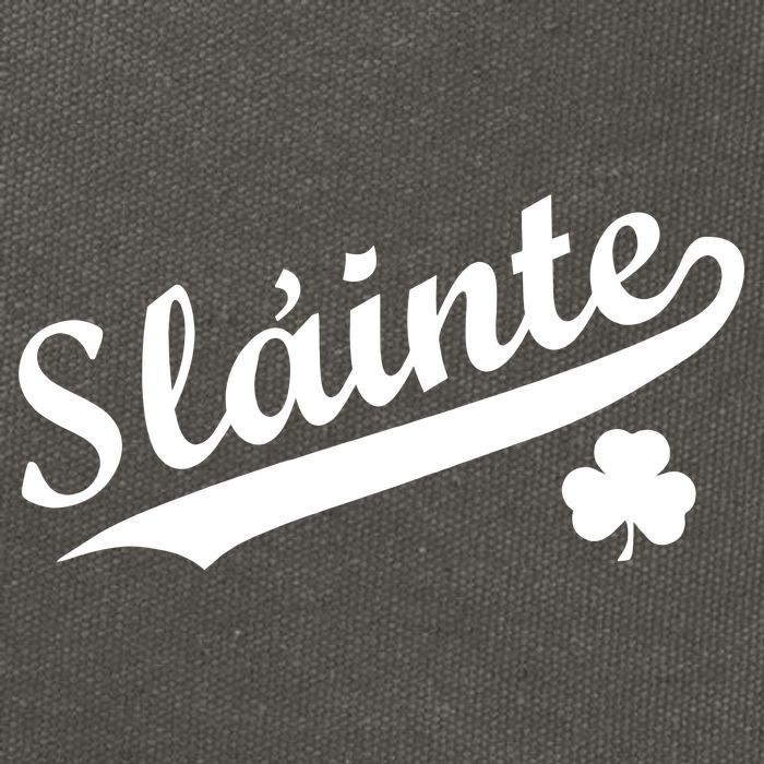 Team Slainte Irish Clover St. Patrick's Day Cotton Canvas Backpack
