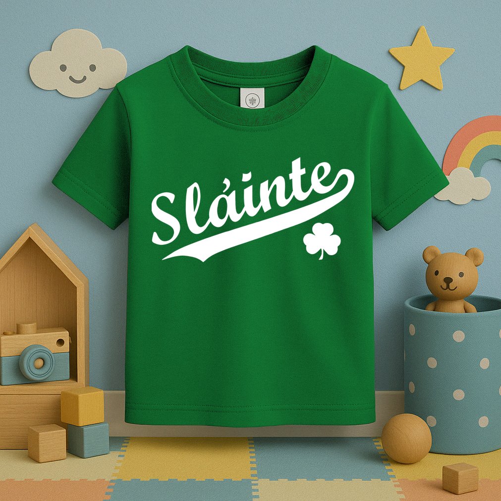 Team Slainte Irish Clover St. Patrick's Day Toddler T-Shirt