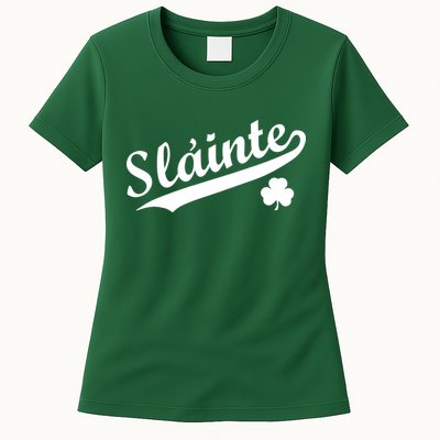 Team Slainte Irish Clover St. Patrick's Day Womens T-Shirt