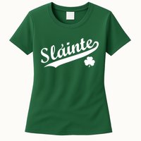Team Slainte Irish Clover St. Patrick's Day Womens T-Shirt