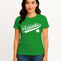 Team Slainte Irish Clover St. Patrick's Day Womens T-Shirt