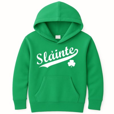 Team Slainte Irish Clover St. Patrick's Day Kids Hoodie