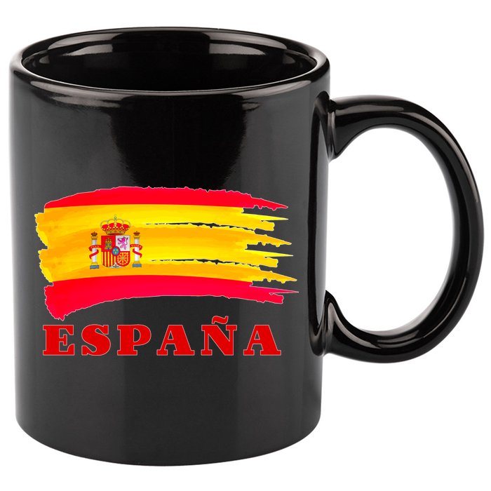 Team Spain Espana Flag 11oz C Handle Ceramic Mug