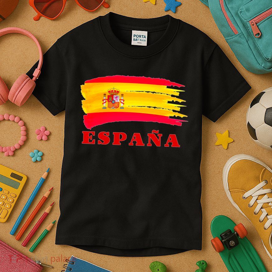 Team Spain Espana Flag Kids T-Shirt