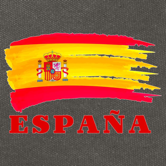 Team Spain Espana Flag Cotton Canvas Backpack