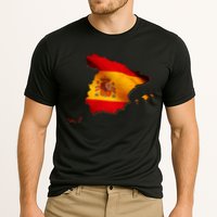 Team Spain Espana Flag Country Map Cooling Performance Crew T-Shirt