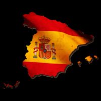 Team Spain Espana Flag Country Map Cooling Performance Crew T-Shirt