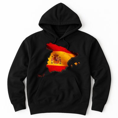 Team Spain Espana Flag Country Map Hoodie