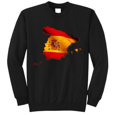 Team Spain Espana Flag Country Map Sweatshirt