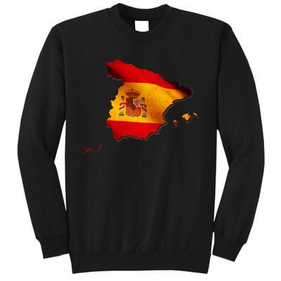 Team Spain Espana Flag Country Map Sweatshirt