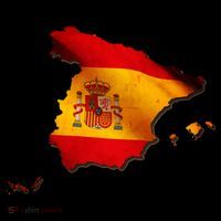 Team Spain Espana Flag Country Map Impact Tech Backpack