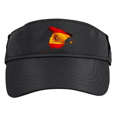Team Spain Espana Flag Country Map Adult Drive Performance Visor
