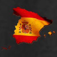 Team Spain Espana Flag Country Map Adult Drive Performance Visor
