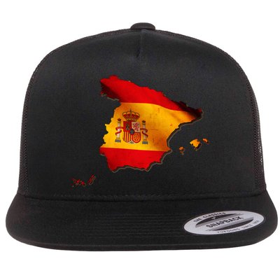 Team Spain Espana Flag Country Map Flatbill Hat