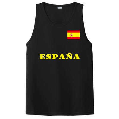 Team Spain Espana Soccer Flag Pride PosiCharge Competitor Tank