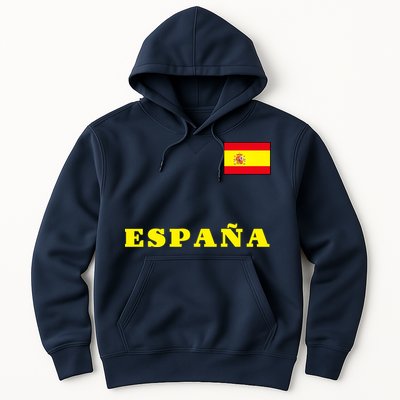 Team Spain Espana Soccer Flag Pride Hoodie