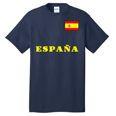 Team Spain Espana Soccer Flag Pride Tall T-Shirt