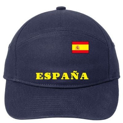 Team Spain Espana Soccer Flag Pride 7-Panel Snapback Hat