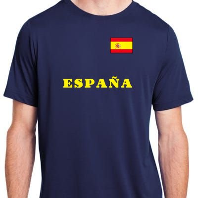 Team Spain Espana Soccer Flag Pride Adult ChromaSoft Performance T-Shirt