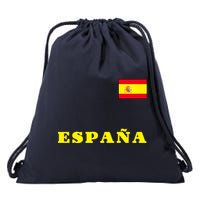 Team Spain Espana Soccer Flag Pride Drawstring Bag
