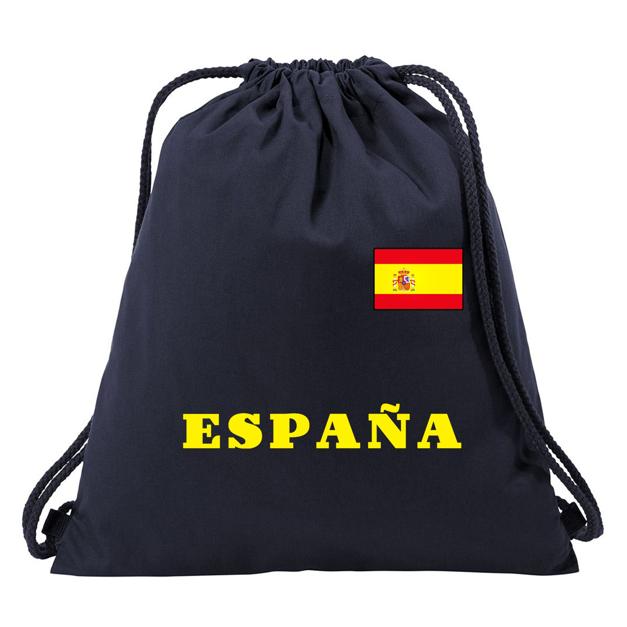 Team Spain Espana Soccer Flag Pride Drawstring Bag