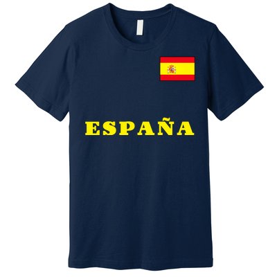 Team Spain Espana Soccer Flag Pride Premium T-Shirt