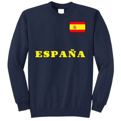 Team Spain Espana Soccer Flag Pride Tall Sweatshirt