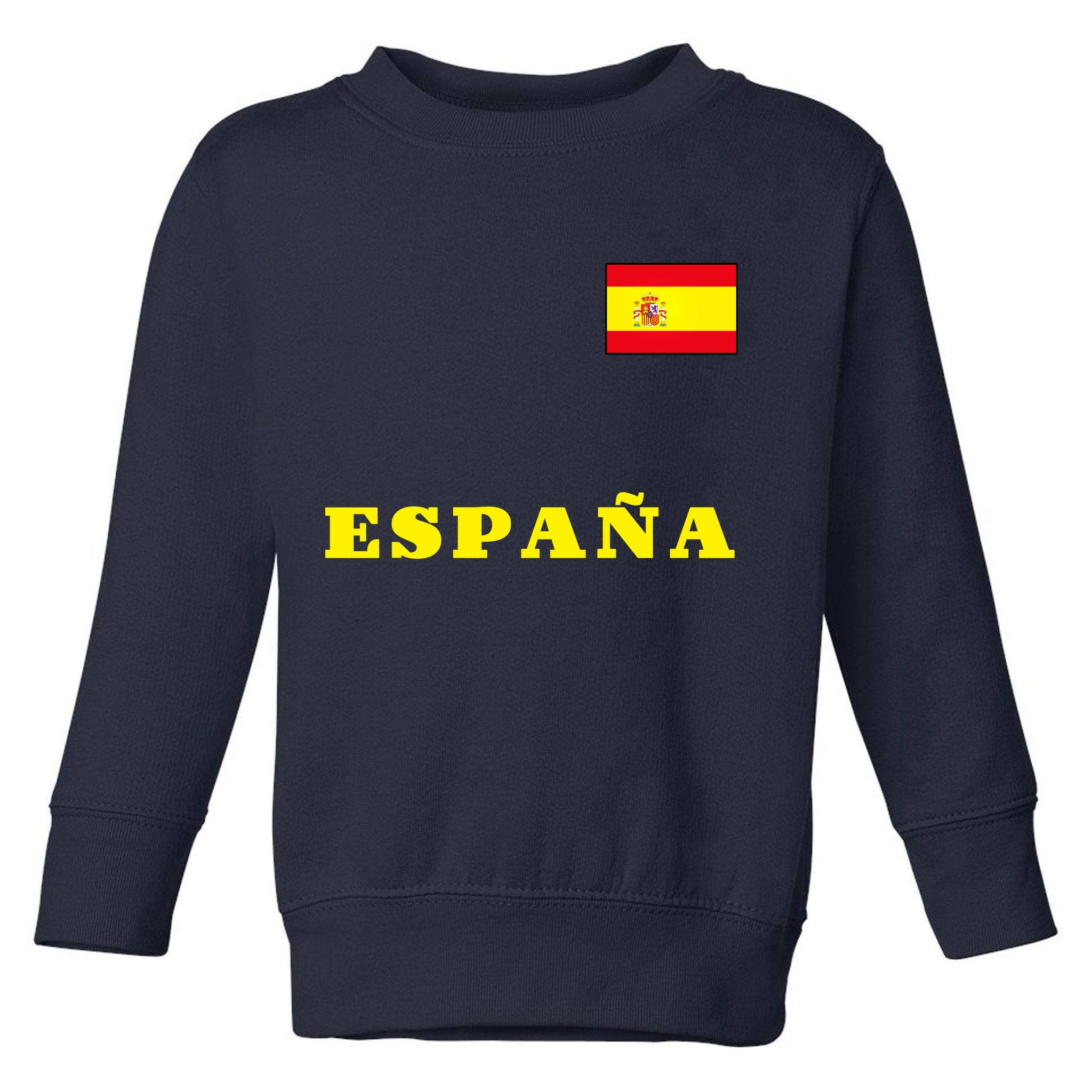 Team Spain Espana Soccer Flag Pride Toddler Sweatshirt