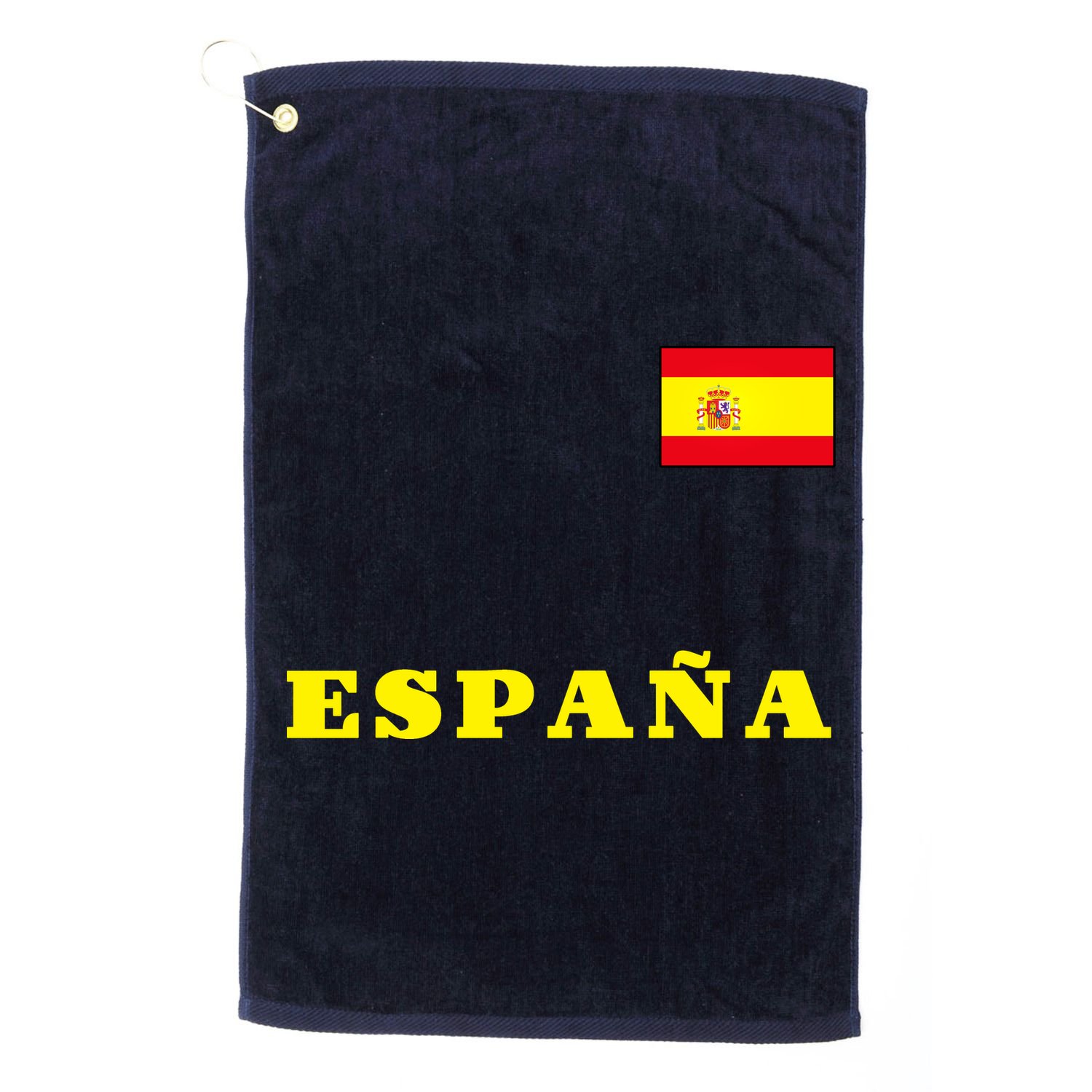 Team Spain Espana Soccer Flag Pride Golf Towel