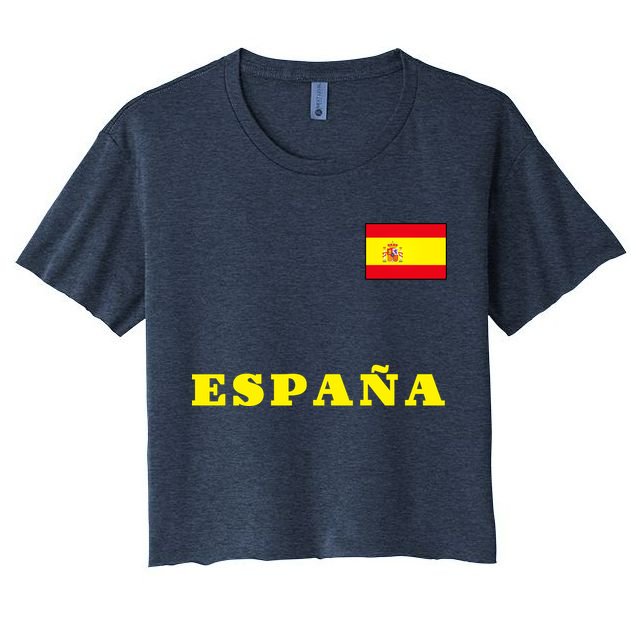 Team Spain Espana Soccer Flag Pride Crop Top